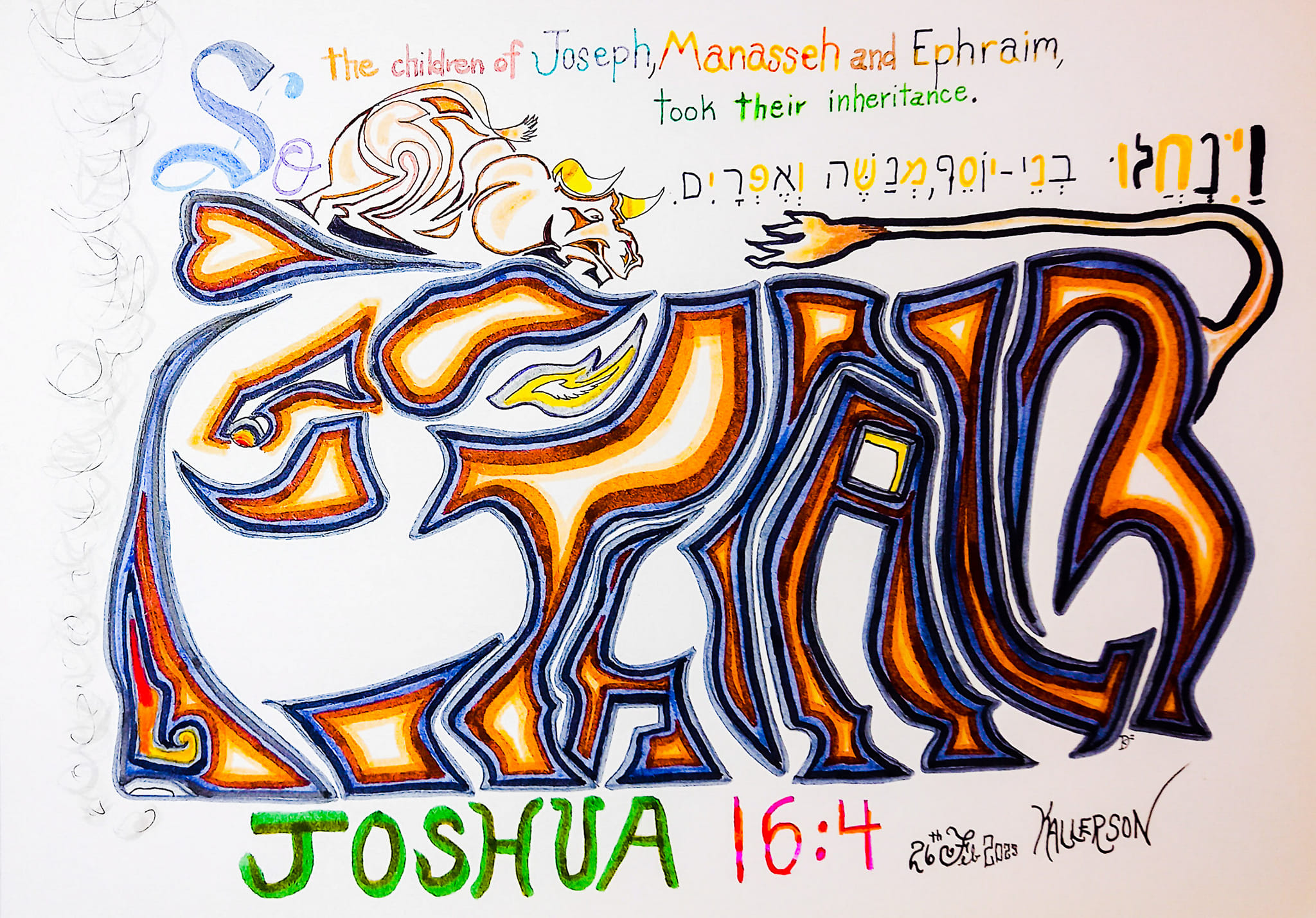 Joshua 16 1 10 The Inheritance Of Joseph Ephraim The Superior Word